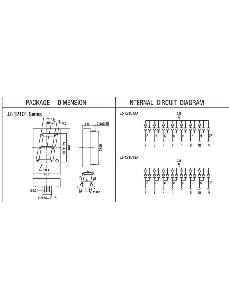 30mm Anot Kırmızı Display JZ12101 BUR - BHM Elektronik