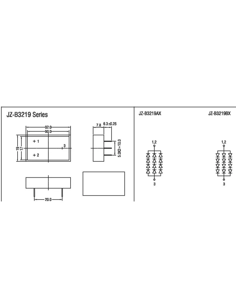 3219 Bar Led Kırmızı JZ-3219 - BHM Elektronik
