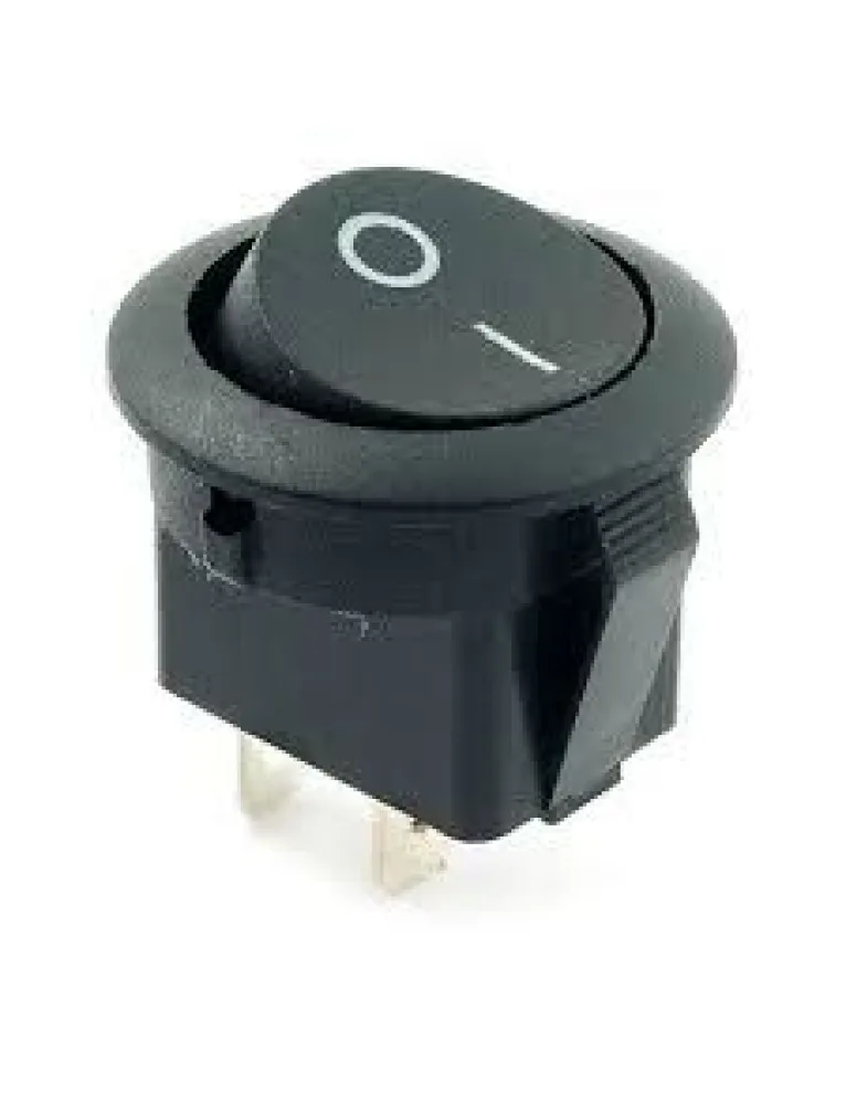 YUVARLAK ON/OFF SİYAH KCD YS-1/0 - BHM Elektronik